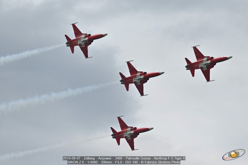2019-09-07 - Zeltweg - Airpower - 3466 - Patrouille Suisse - Northrop F-5 Tiger II.jpg